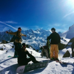 Avalanche course crew on Brevent