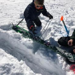 Snow anchors and crevasse rescue