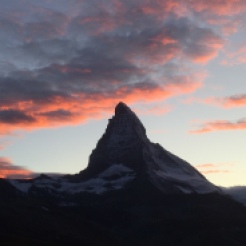 sunset over the Matterhorn